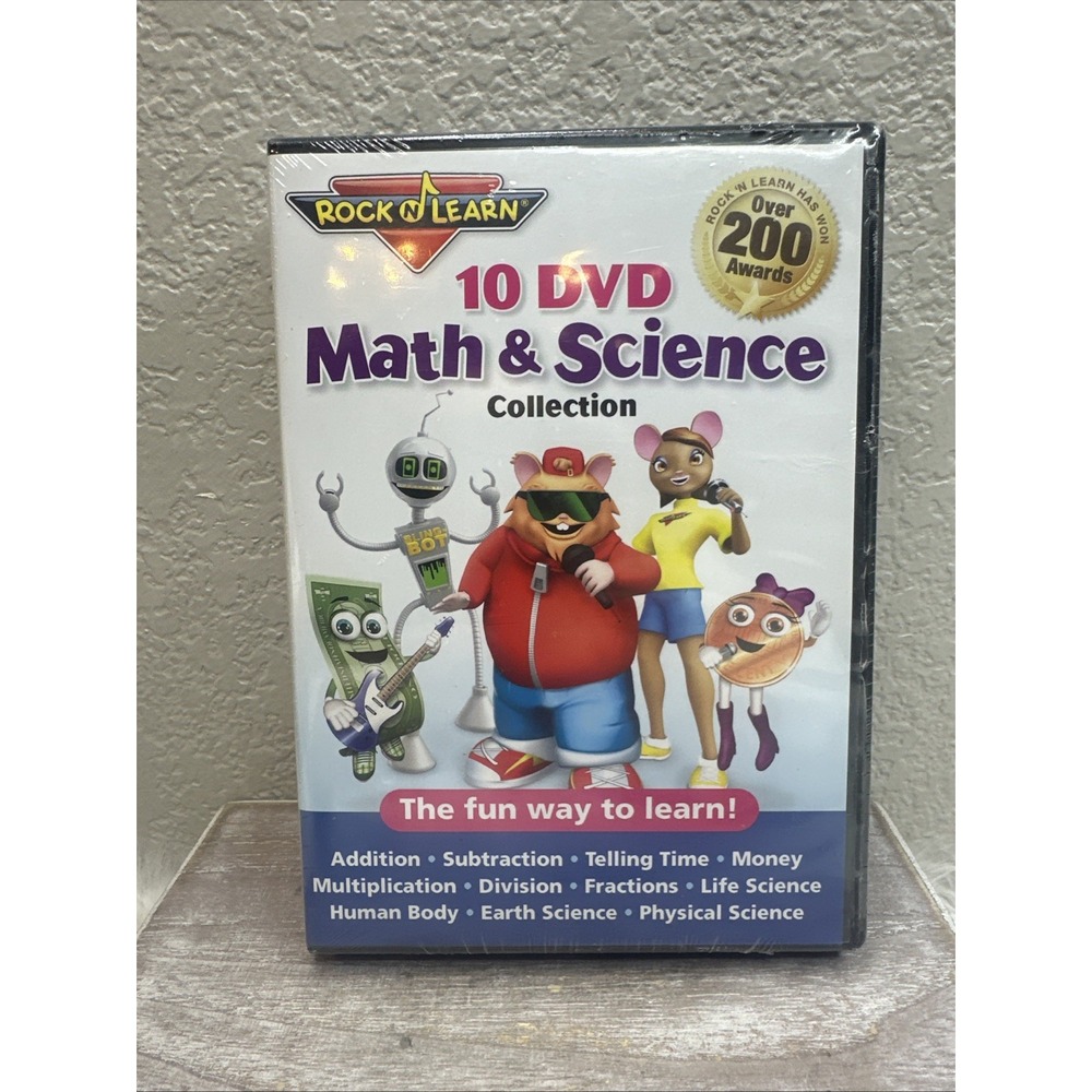 $37 🌙 Rock N Learn 10 DVD Math & Science Collection Educational SET